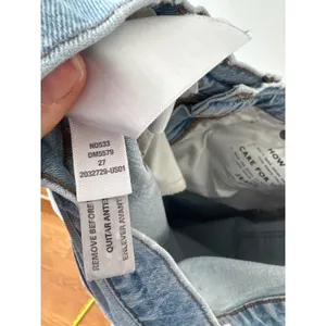 Madewell Balloon Jeans Light Wash Denim High Rise Waist‎ Size 27 thumbnail 5