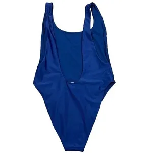 Aerie Super Scoop One Piece Swimsuit Good Times And Tan‎ Lines Navy Size Large thumbnail 2
