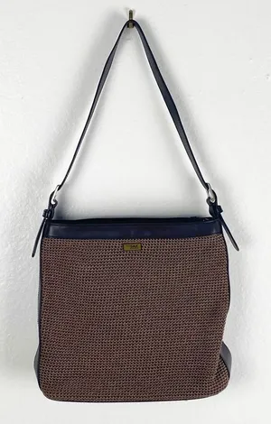 THE SAK Elliott Luca Brown Crochet Knit Adjustable Strap Shoulder Bag Casual thumbnail 1
