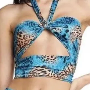 I.am.Gia animal print halter top thumbnail 1