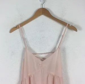Urban Outfitters Harper Pink Tiered Lace-Up Babydoll Dress Small thumbnail 4