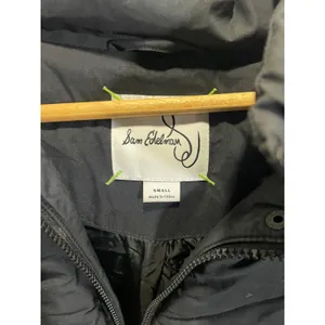 Sam Edelman Puffer Jacket Women Small Black Faux Fur Hood‎ Parka Winter Coat thumbnail 4
