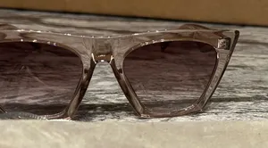 Stylish Transparent Sunglasses Brown thumbnail 1