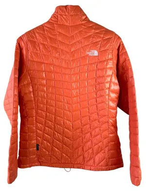 The North Face ThermoBall Eco Jacket Womens L Orange Quilted Insulated Puffer thumbnail 5