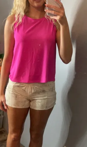 Gap hot pink sleeveless tank top thumbnail 1