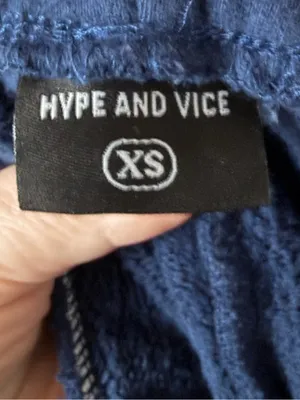 Hype and Vice Navy U of Michigan Sweatpants Women’s XS thumbnail 4