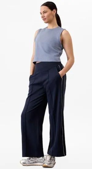 Athleta L True Cotton Crop Tank Shadow Blue Large thumbnail 5