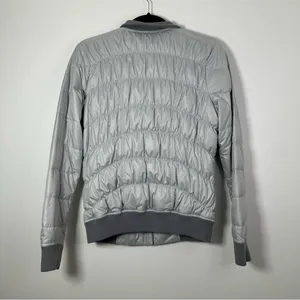 Athleta Women’s Dobby Goose Down Gray Puffer Jacket Size S thumbnail 3