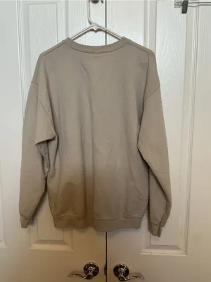 Malibu Crewneck Sweatshirt - Taupe with Pink Logo thumbnail 7