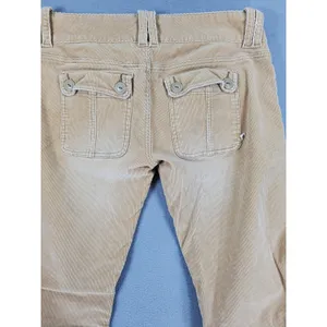 Abercrombie Y2K Low Rise Corduroy Pants Flare Sz 10 Boho Indie Festival Cargo thumbnail 4