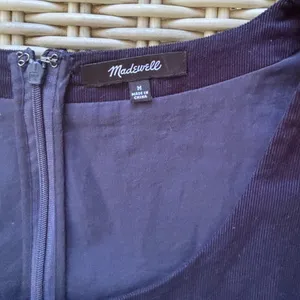 Madewell Corduroy‎ Mini navy Dress medium like new workwear holiday Christmas thumbnail 5