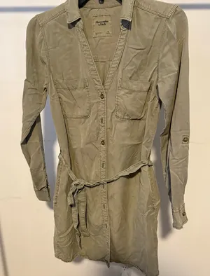 Abercrombie & Fitch Khaki Utility Jacket thumbnail 1