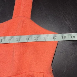 Scoop Women's Tiered Dress Midi Sleeveless Drop Waist Orange/Coral Size Large 12 thumbnail 6