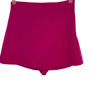 EXPRESS‎ EDITOR Faux Wrap Hot Pink Side Zip Skort NWT Size XS thumbnail 2