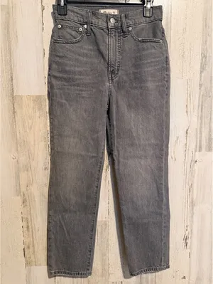 Madewell Women’s 25P $128 Perfect Vintage High Rise Ankle Jeans Gray thumbnail 2