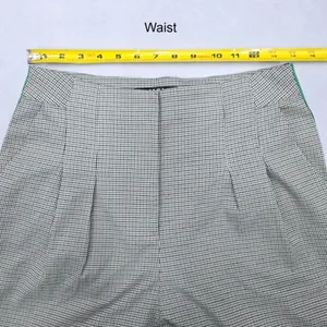 Frmz Gray Houndstooth Stripe Chic Office Work Formal KPop Preppy‎ Pants Large thumbnail 8