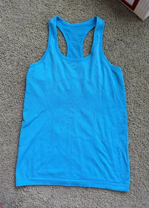 lululemon athletica Bright Turquoise Racerback Tank thumbnail 1