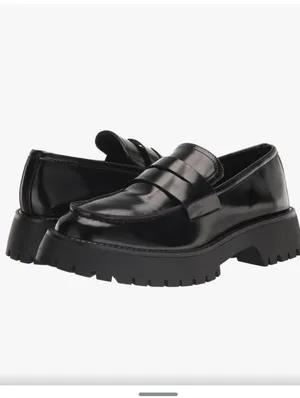 Madden Girl Heaathr Patent Lug Sole Loafers Womens Shoes Size 8 Black Platform thumbnail 12