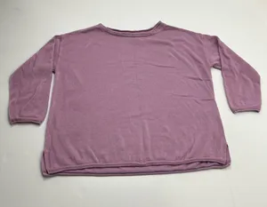 Pact 100% Organic Cotton Light Purple Pink‎ Pullover Sweater Womens Medium FLAW thumbnail 1