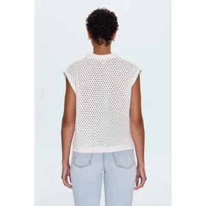 Pistola Beck Open Knit Cream Sweater Size Small thumbnail 2
