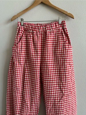 Le Bon Shoppe Arc Pants, Red Gingham Medium thumbnail 4