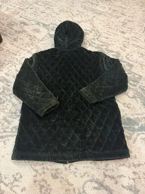 Jones New York Sport Quilted Velour Hooded Jacket Size S thumbnail 3