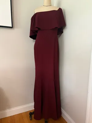 BHLDN Dara Gown Port Wine Size 8 thumbnail 3
