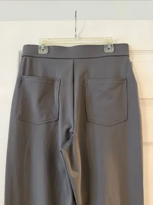 HALARA High-Waist Wide Leg Pants in Gray size M inseam 30” brand new thumbnail 3