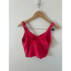 Lululemon Align Tank Top Pink Nulu Cropped Yoga Bra LW1DUDS Size 8 thumbnail 2