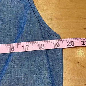 AG Adriano Goldschmied CottonChambray‎ Denim Romper Sleeveless Large thumbnail 9