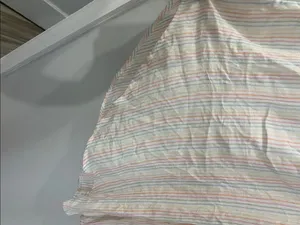 Japna Off-Shoulder Stripe Jumpsuit in Pastel Multi thumbnail 3
