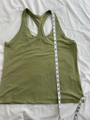 Target Women’s Racerback Tank Top in Olive Green thumbnail 3