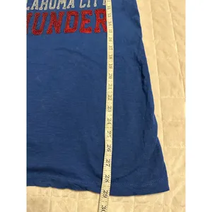 5th & Ocean Oklahoma City OKC Thunder Sequin Tank Top Size Large Blue Red NBA Basketball thumbnail 6