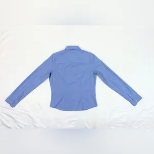 Vintage Y2K Abercrombie & Fitch Button Down Oxford Shirt - Blue Chambray - S thumbnail 4