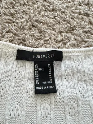 White Forever 21 Tie Top thumbnail 2