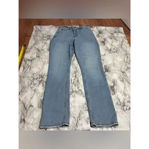 Abercrombie & Fitch Curve Love The 90s Slim Straight Ultra High Rise Jeans 28/6 thumbnail 2