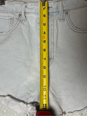 Wild Fable Cutoff High Waist Light Wash Jean Shorts Size 6 thumbnail 5