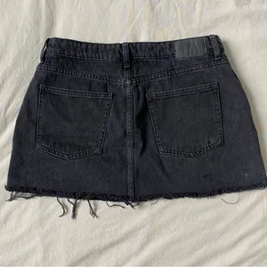 Cotton On Black Denim‎ Mini Skirt thumbnail 3