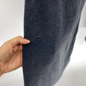 Lululemon Morning Restore black velour side slit at bottom high waisted size 6 thumbnail 3