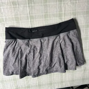 Lululemon Gray and Black Athletic Skort thumbnail 6