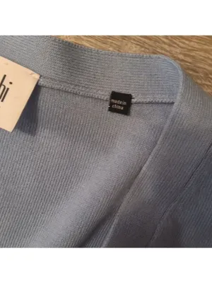 Cabi blue cardigan sweater size large thumbnail 4