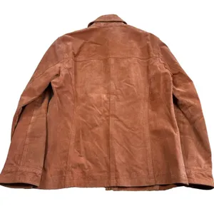 Chico's Women's Suede Leather‎ Jacket Zip Front Size Small Fitted Western Peachy thumbnail 8