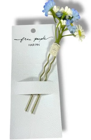 Free People Bohemian Retro 70s Flower Child Take It Eazy Daisy Bouquet Hair Pin thumbnail 1