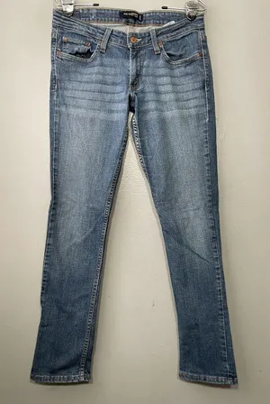 Levis Too Superlow 524 Jeans Size 9 Blue Denim 30X30 Slim Straight Cigarette thumbnail 1