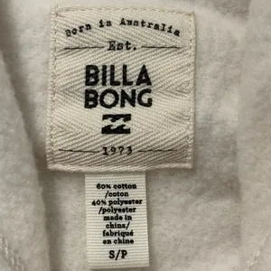 Billabong Off-White Hoodie with Logo Size S/P thumbnail 8