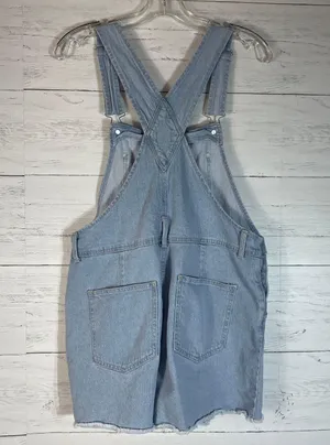 No Boundaries Relaxed Boyfriend Shortalls, 3.5" Inseam, Women's M(7-9) thumbnail 6
