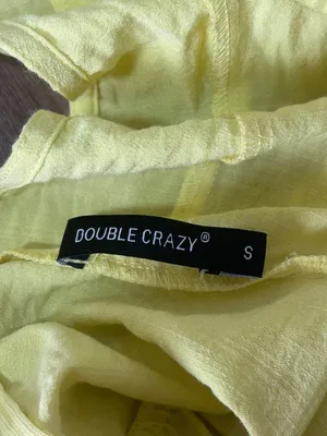Double Crazy Yellow Mini Dress thumbnail 3