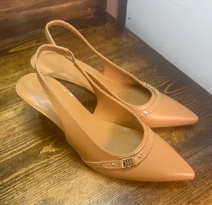 Tommy Hilfiger tan sling back heels size 6 thumbnail 1