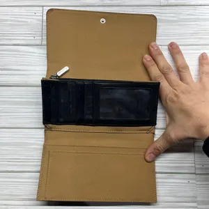Cole‎ Haan Women's Black Leather Envelop Wallet thumbnail 7