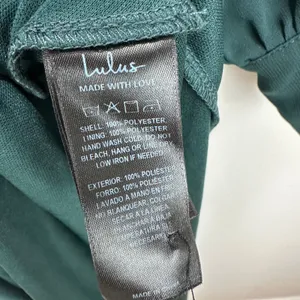 Lulus Feel the Romance Emerald Green Of The Shoulder Maxi Dress Formal L NWT thumbnail 9